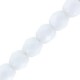 Czech Fire polished faceted glass beads 4mm Chalk white